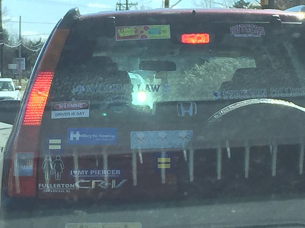 NJ woman lays it all out through her bumper stickers