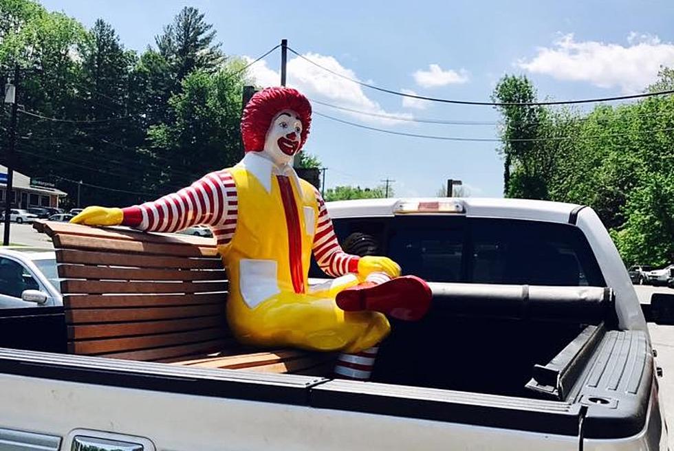 Ronald Mcdonald Sitting On A Bench Life Size From Mcdonald S