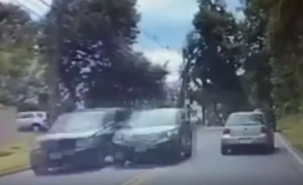 Police dashcam catches road rage in the act