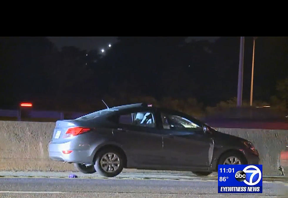 Tire comes off SUV on NJ Turnpike, strikes car in opposite direction