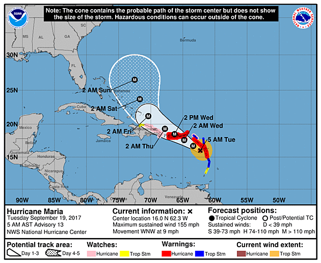 Hurricane Maria lashes Dominica, now menaces other islands