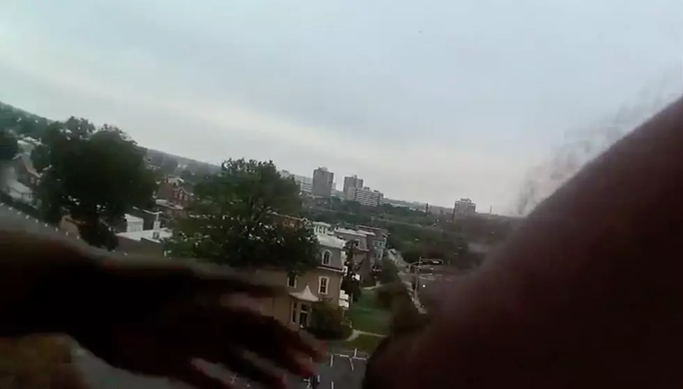 ‘I don’t want to die!’ — Cop’s 8th-floor window suicide rescue caught on video