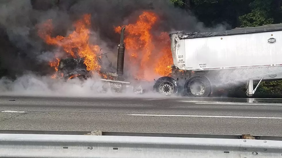 Truck fire spreads and causes delays on Turnpike in Edison