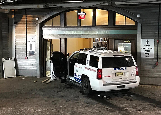 Keys were left in police SUV man stole, drove into Hoboken rail station