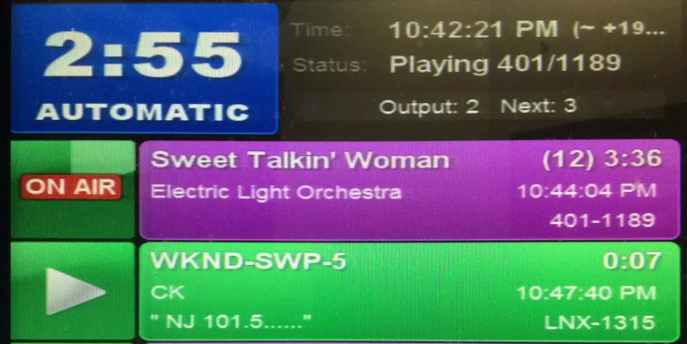 Sweet! ELO is on New Jersey 101.5! (Craig Allen photo).