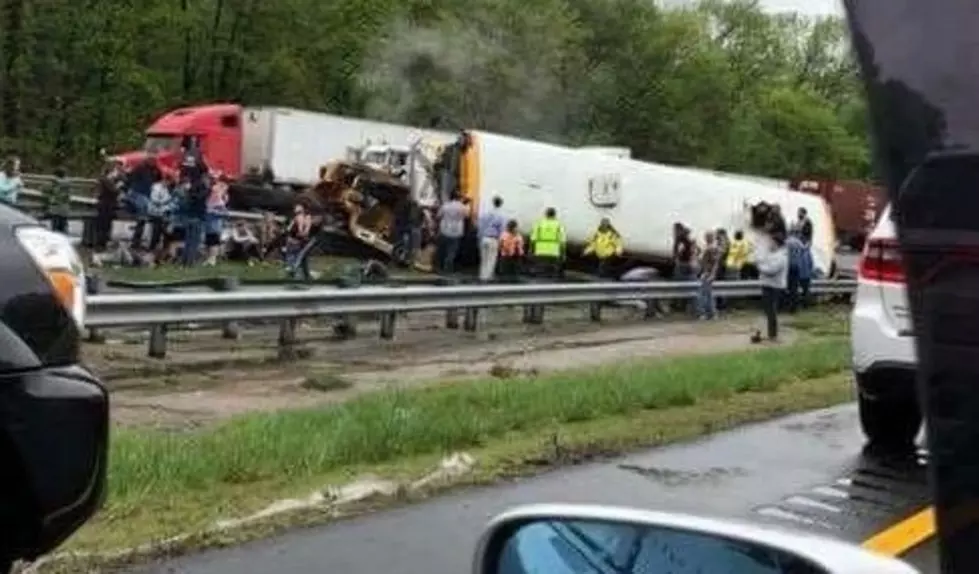 School Bus Loaded with Kids Overturns on I-80 in North Jersey — Serious Injuries