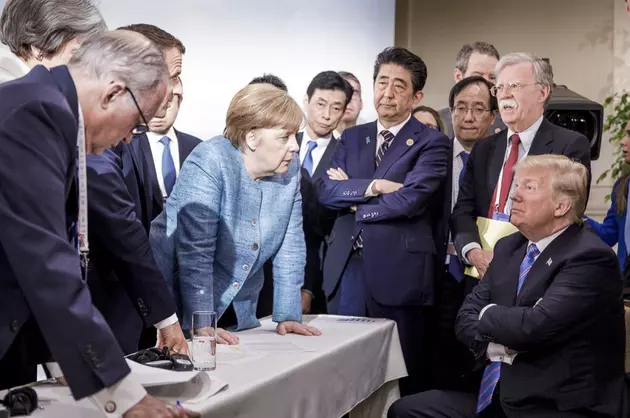 Body language: Photo of Merkel, Trump captures G-7 tensions