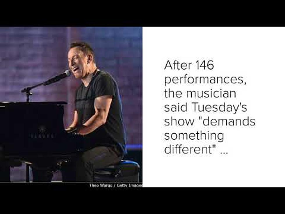 Springsteen stops B-way show over 'inhumane' immigration policy