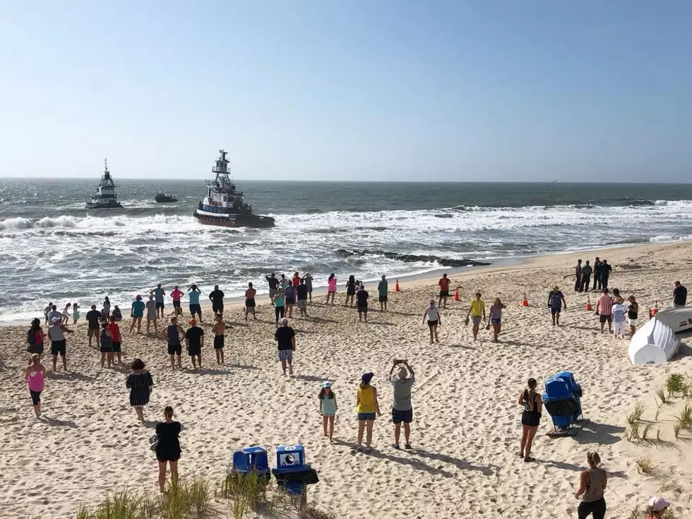 No swimming at Lavallette after tugboat gets stuck in sand