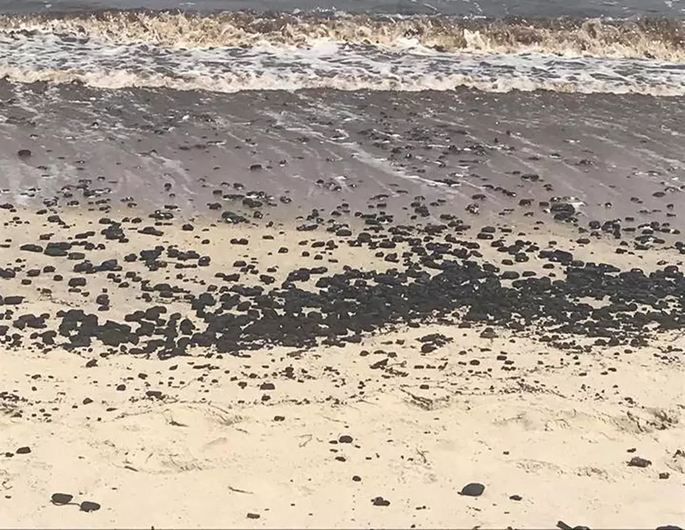 Weird crumbly black rocks wash up on Ortley Beach