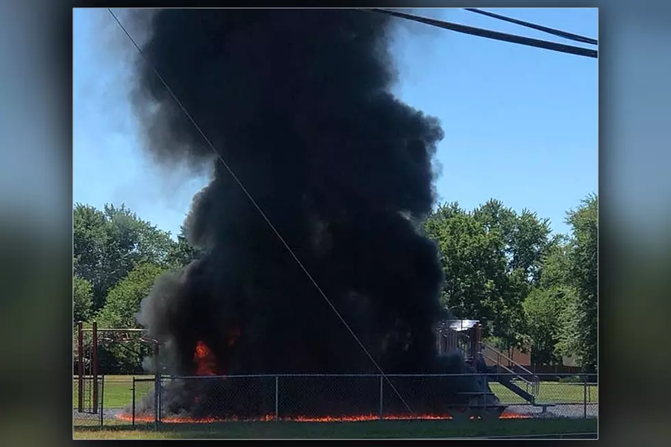 Smoke from Howell playground fire seen for miles