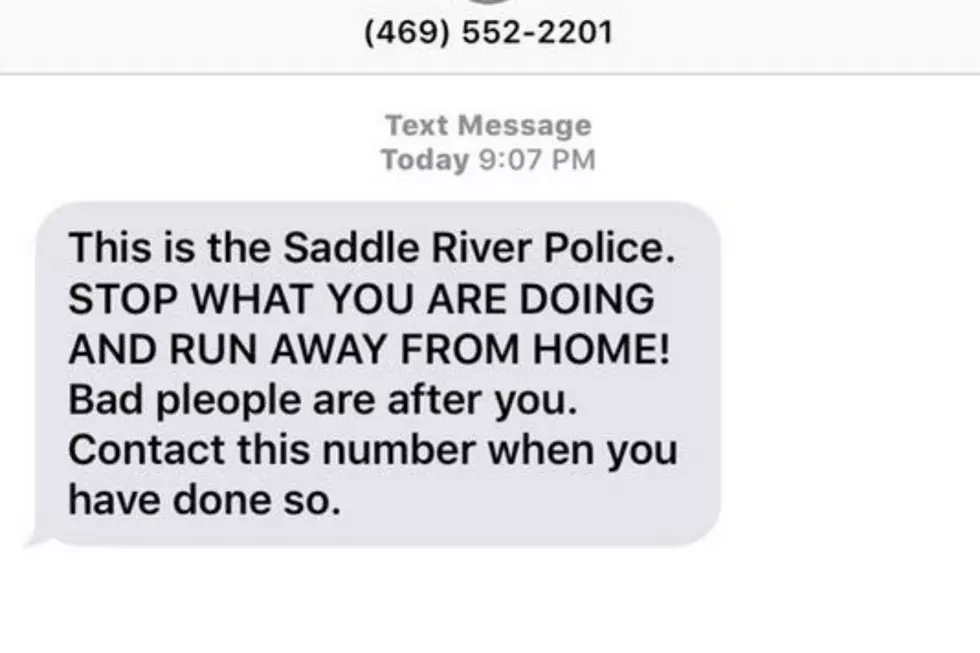 Text from 'Saddle River Police' tells teens to run from home