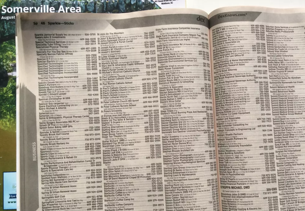 Jersey phone book. Its gotten smaller, if you can find one. (Craig Allen photo).