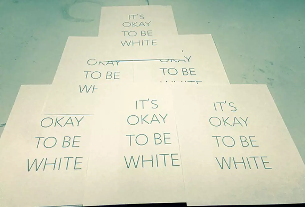 ‘It’s okay to be white’ pamphlets left at NJ university