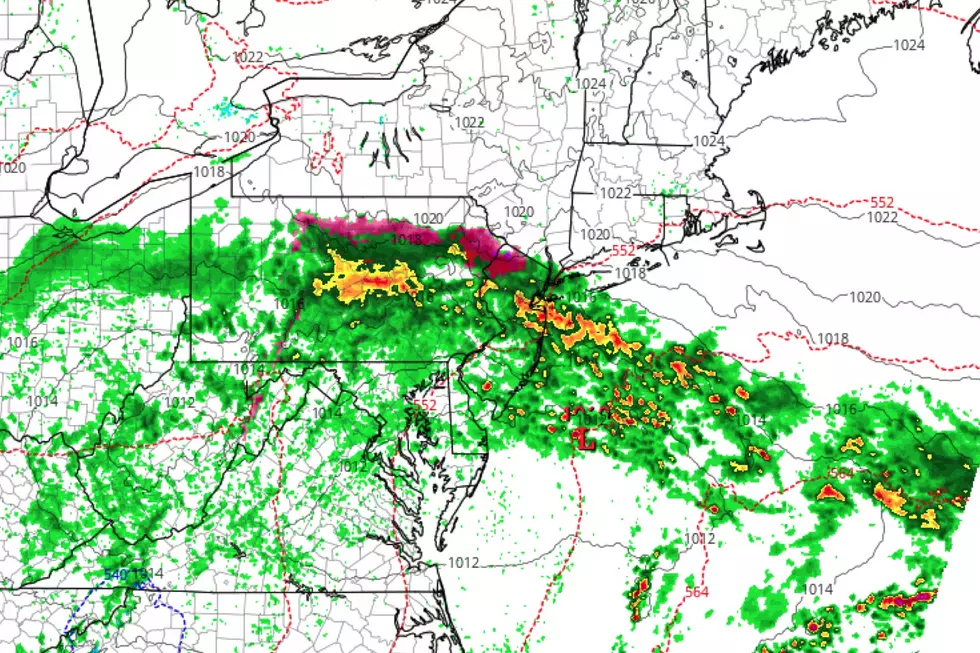 Periods of heavy rain and a bit of ice this weekend for NJ