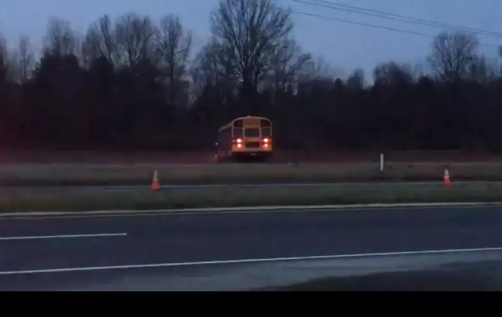 School bus crashes off Route 130 in Robbinsville