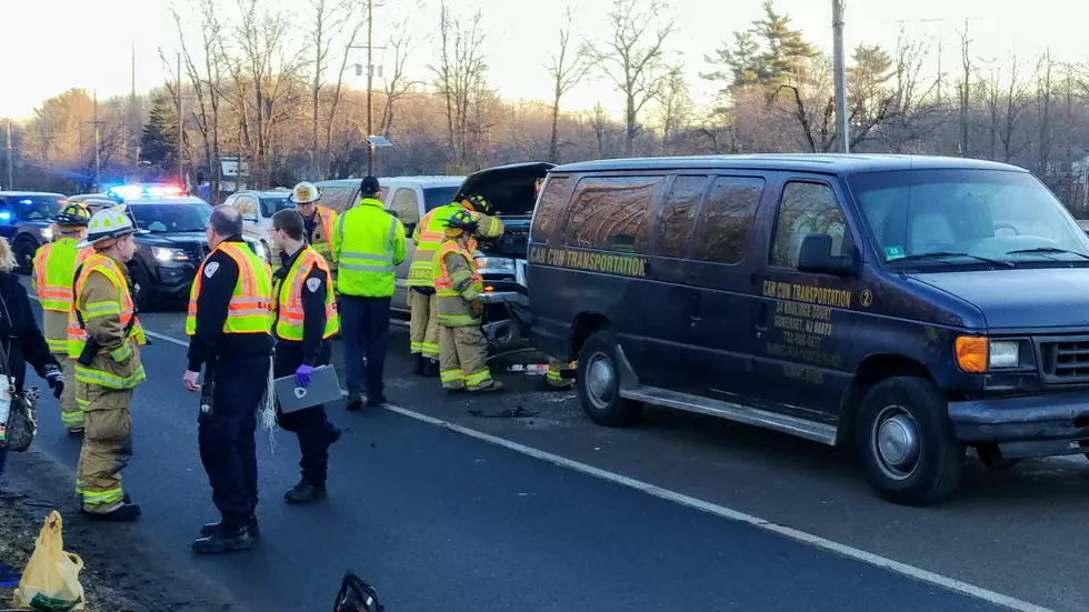 8 injured after NJ commuter van rear-ended on Route 130
