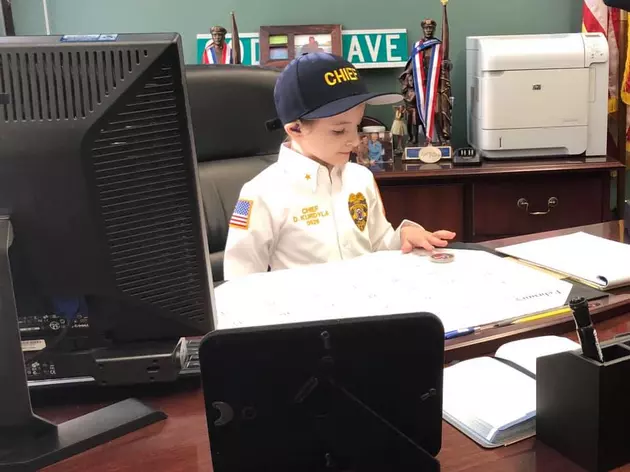 Eight year old cancer survivor is honorary Chief for a Day