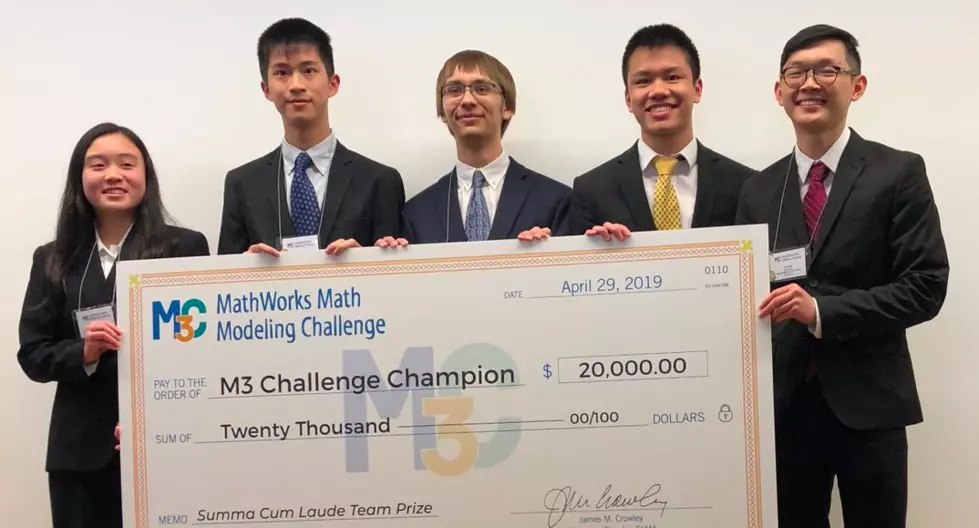 NJ students win national contest applying math to drug solutions
