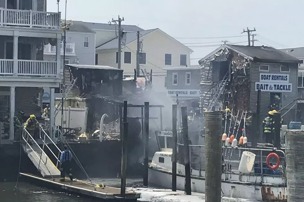 Sea Isle City waterfront fire hurts two people, police say