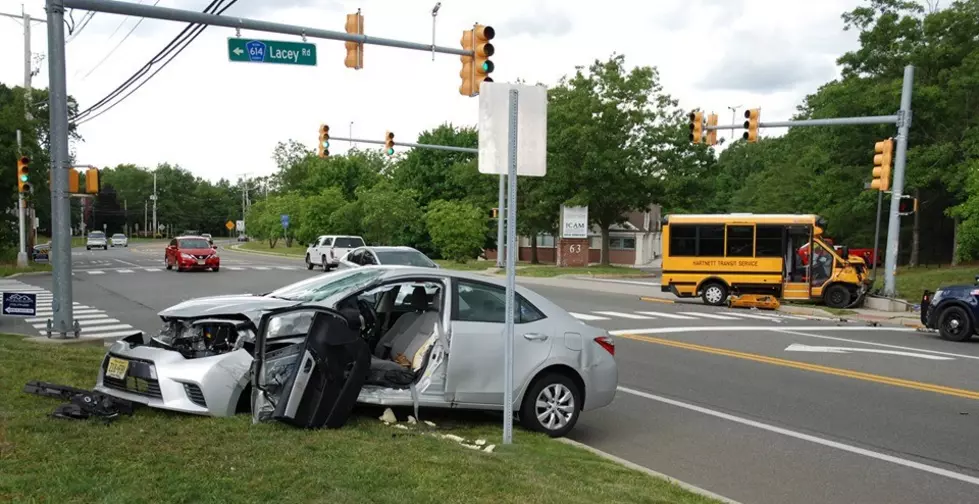 91-year-old driver critical after crash with school bus in Ocean County