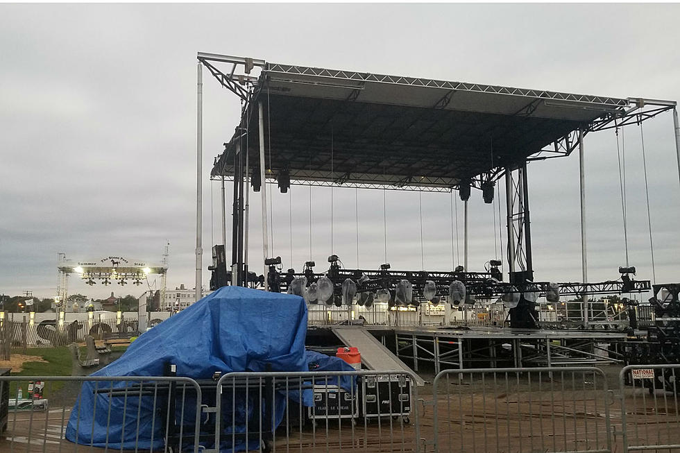This stage on Asbury Park's boardwalk is for the Jonas Brothers
