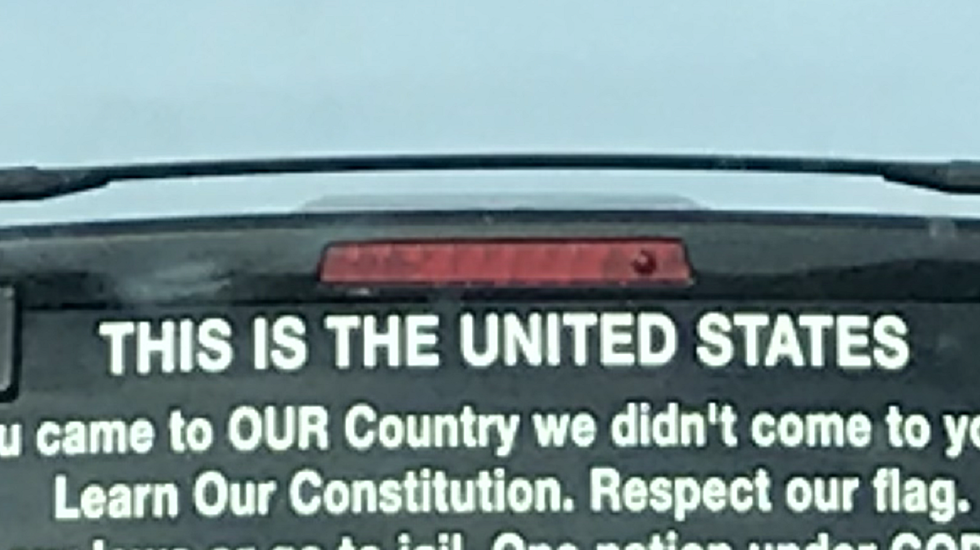 NJ Guy Uses Car to Yell at Immigrants