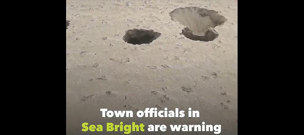 Sinkholes are eating some beaches at the Jersey Shore