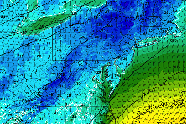 Cold air has arrived in NJ &#8211; Friday will feel like mid-February
