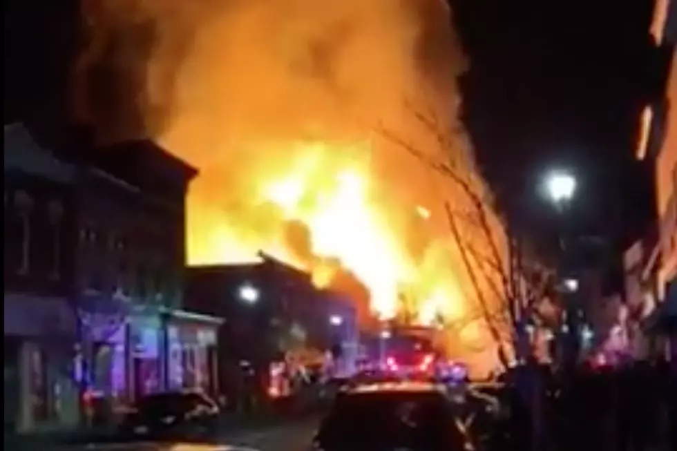 Five-alarm Fire Rages at Bound Brook Unfinished Apartment Complex