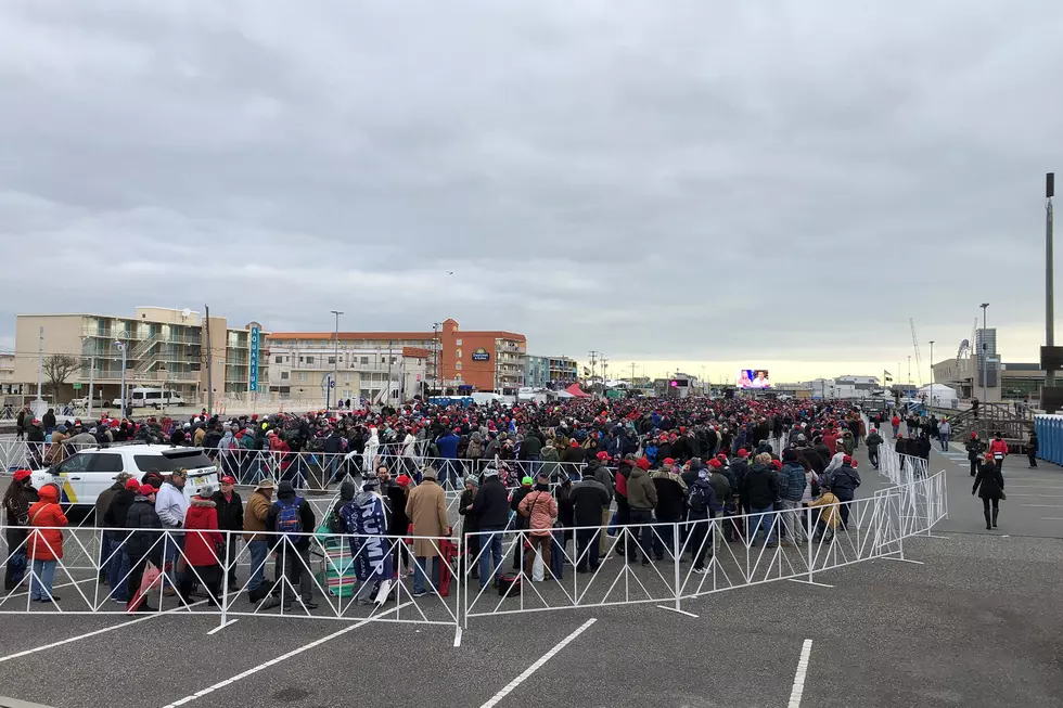 Thousands in line before daylight to see Trump — NJ rally is tonight