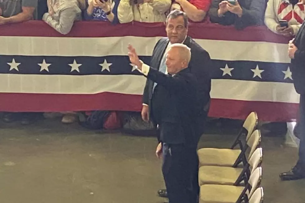 Gov. Chris Christie with Jeff Van Drew at Trump rally
