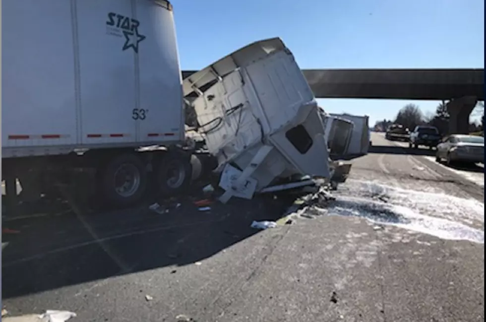 Crash involving multiple trucks on the southbound NJ Turnpike