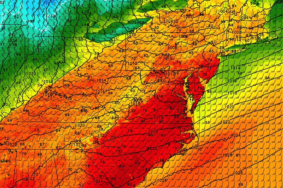 Big warmup for NJ Friday &#8211; foggy, showery, stormy, and windy too