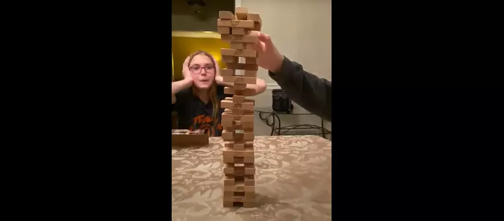 Watch slo-mo Jenga fail as kids fight off corona boredom