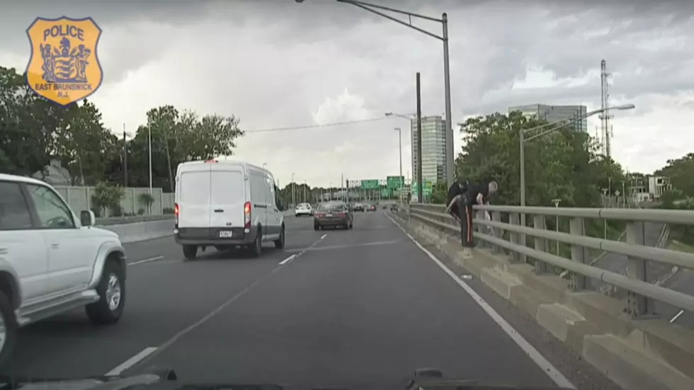 WATCH: East Brunswick cops’ death-defying courage on Turnpike overpass