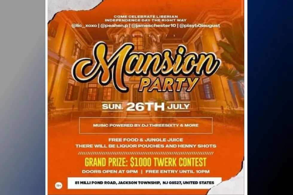 Flier for a "Mansion Party" at a Jackson house
