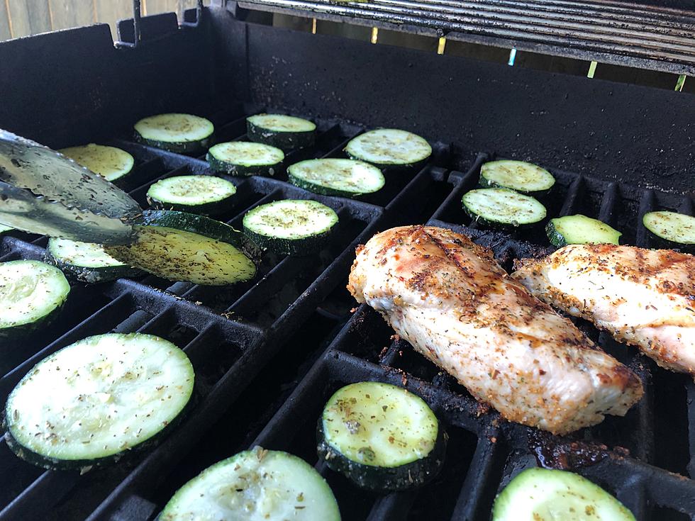 An easy summer meal with grilled zucchini