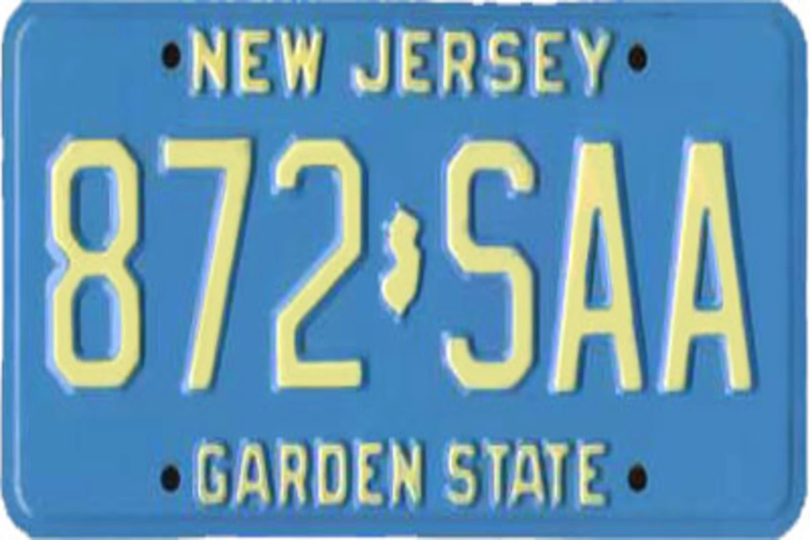 Jersey license plate nj plates red decals states drivers vehicle standard driving mvc state front car transfer number decal teen