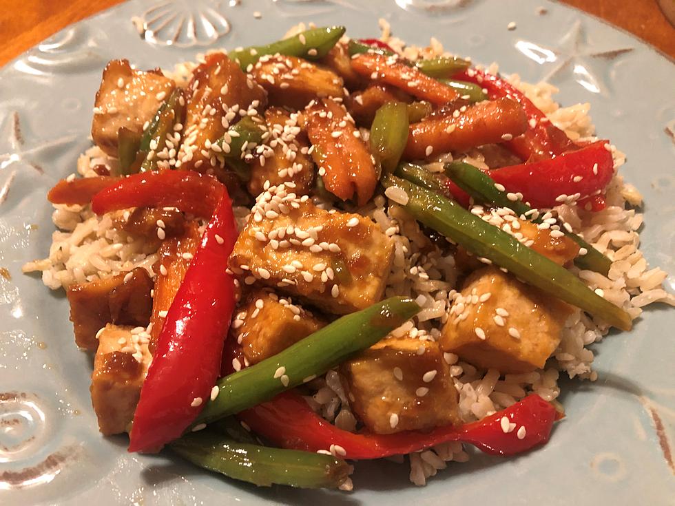 Mrs. Brant’s take on Garden State tofu stir-fry