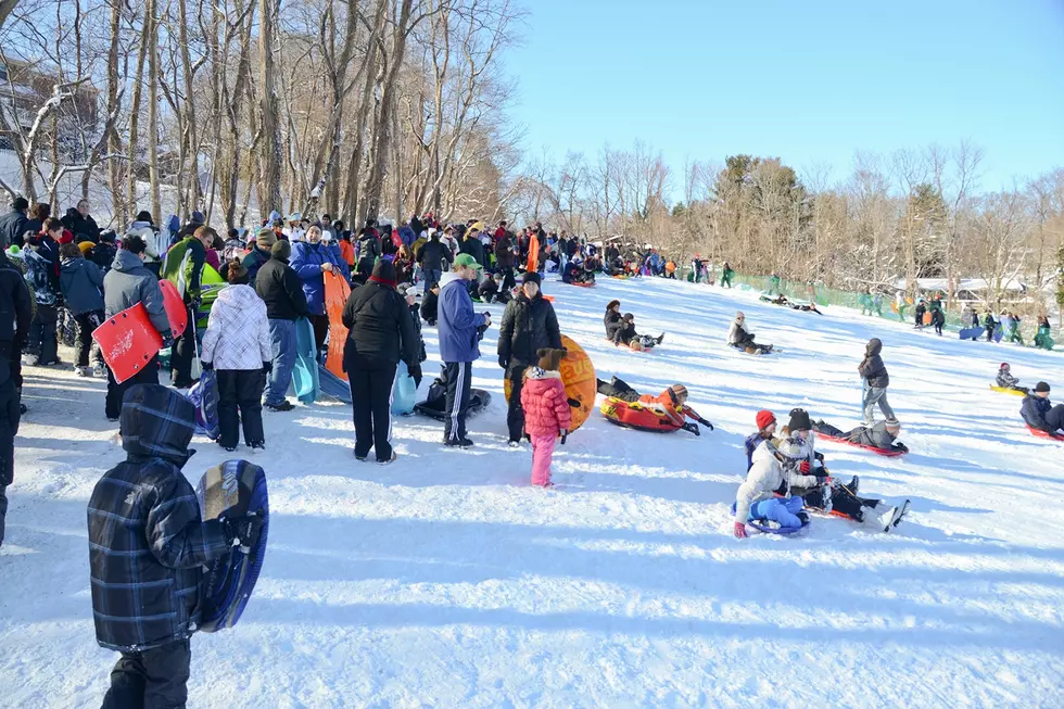 Sledding at Holmdel Park