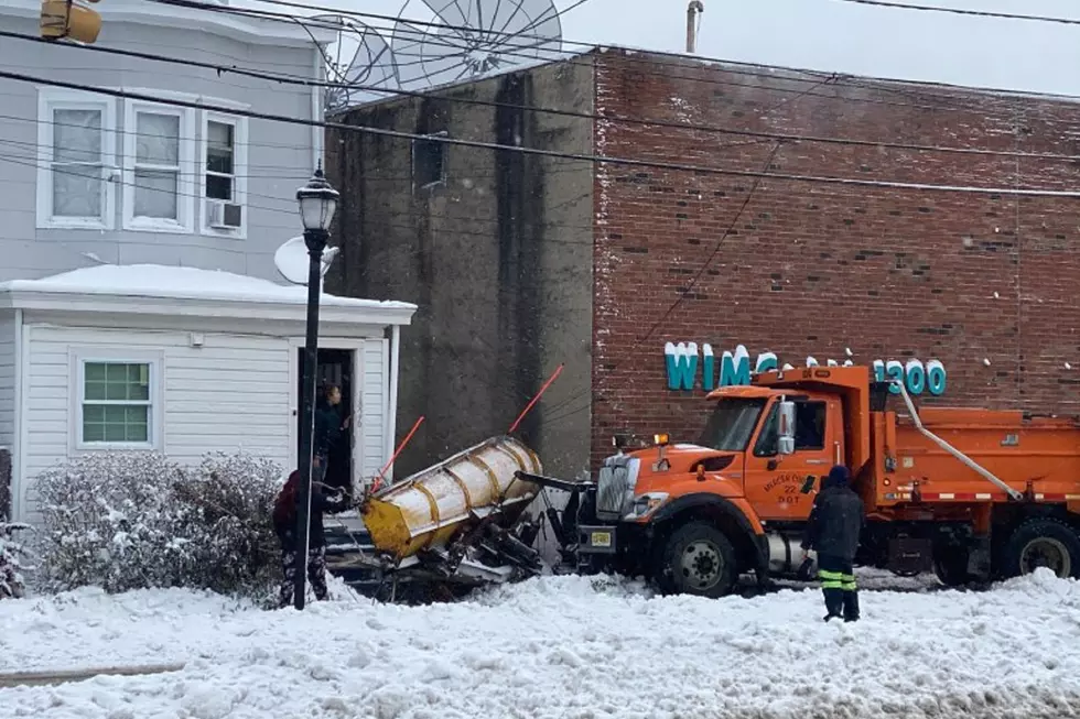 Snow plow slams into parked cars, damages house in Hamilton