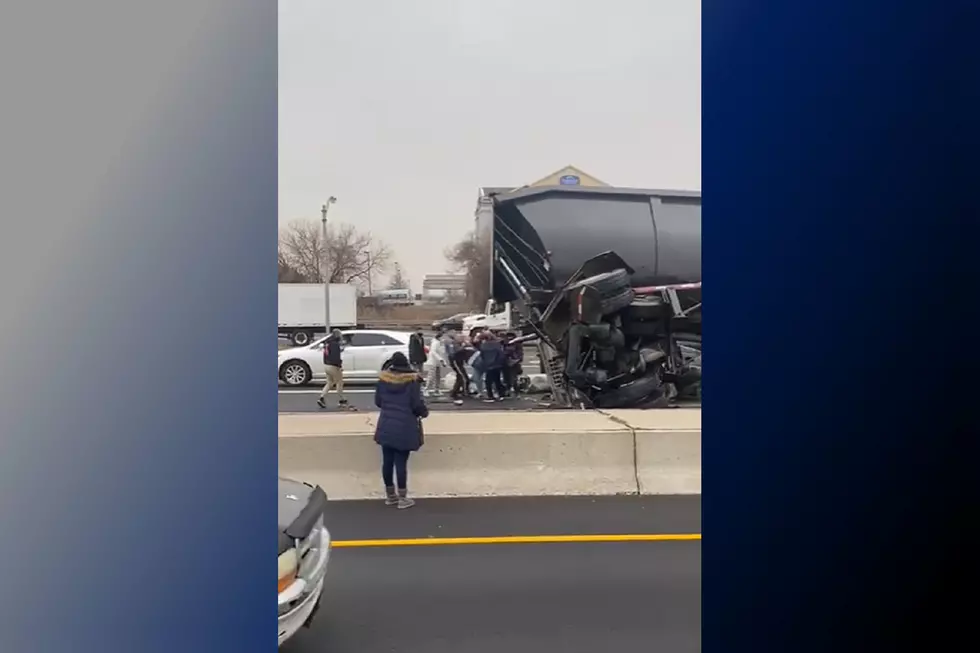 Overturned truck wreck on Route 78: Drivers, trooper free victim