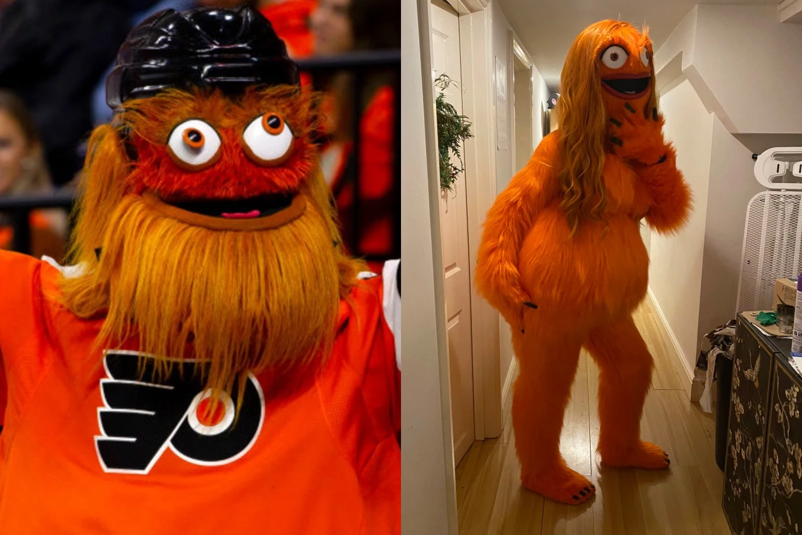 Philadelphia Flyers Mascot Gritty Becomes Wonder Woman in this
