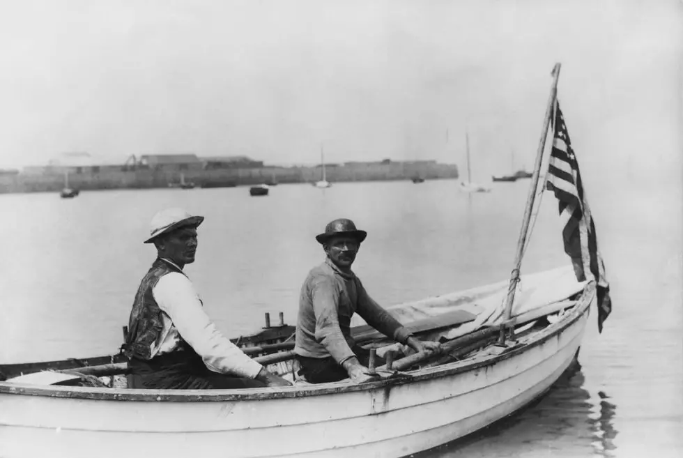 NJ history: 2 guys in a boat row across the Atlantic for $100