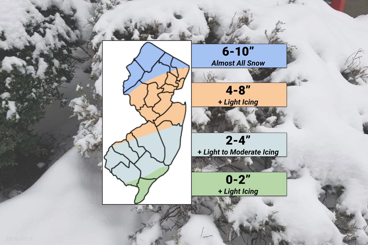 Winter storm watch for NJ, Thursday through Friday