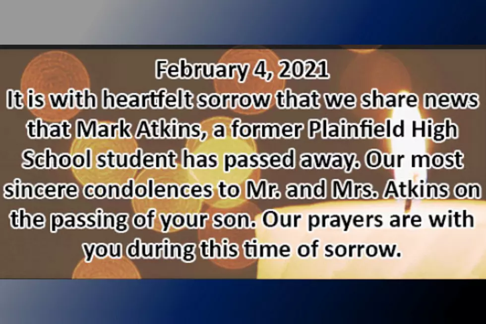 Message on Plainfield school district website