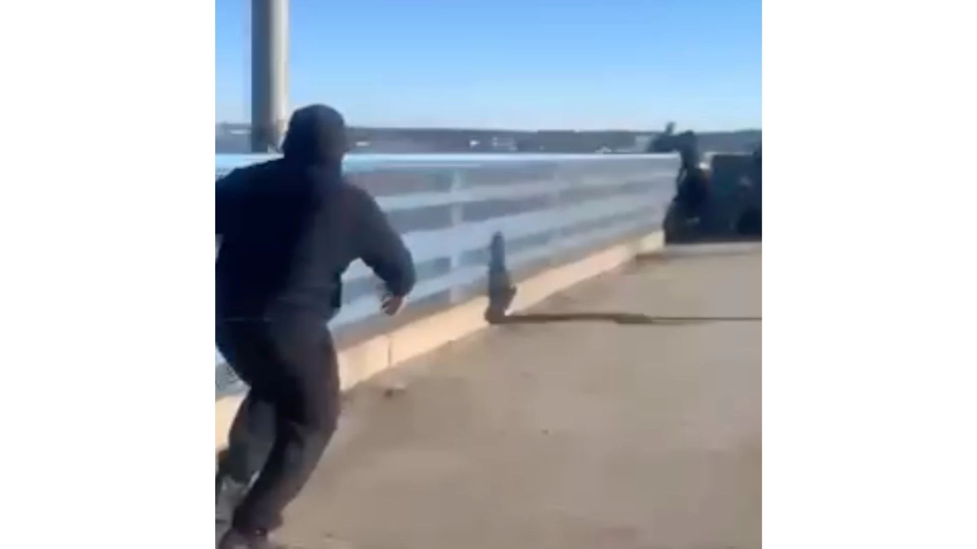 WATCH: Off-duty Correctional Officer catches a bridge jumper