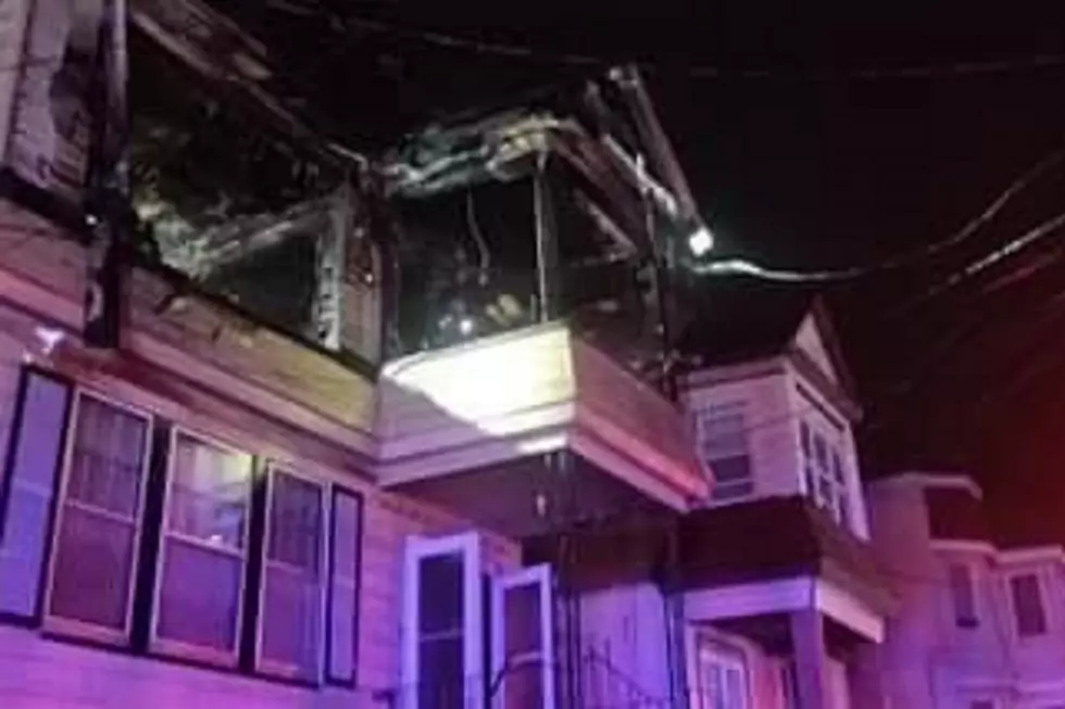 A house on Hobson Street in Newark after a fire
