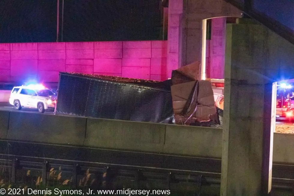 Tractor trailer involved in a fatal crash on the northbound NJ Turnpike near #7A